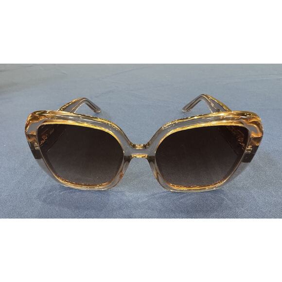 QUAY Full Glam Sunglasses Cat 2 209 Dramatic Oversized Square Doe Brown Fawn - Picture 4 of 11